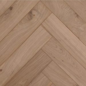 Eiken visgraat multiplank, rustiek, 125mm breed, met V-groef