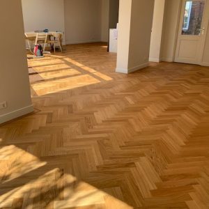 Eiken visgraat parket tapis, select (noestarm), 71 mm breed